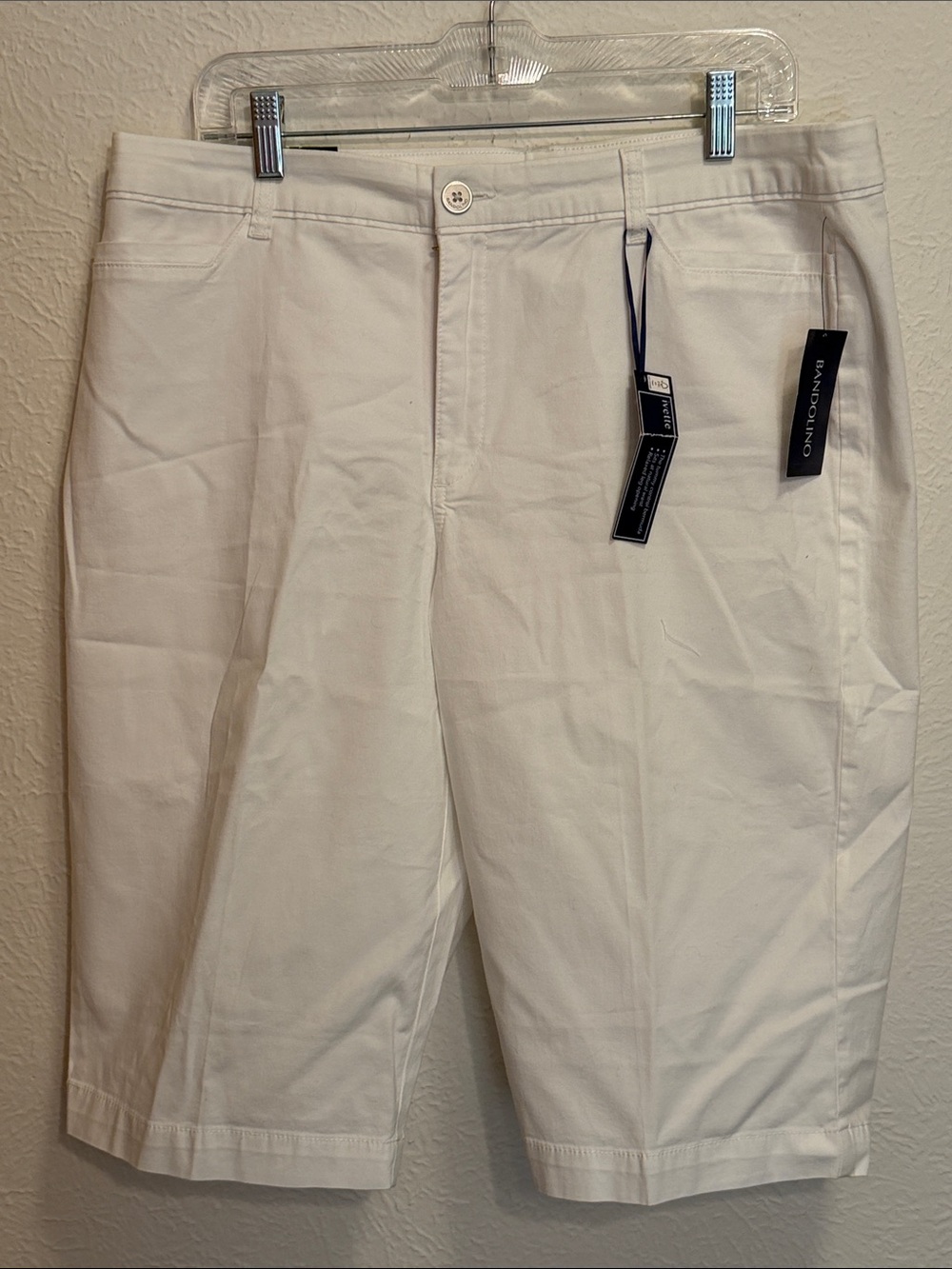 🍔🍔🍔BOGOHO🍔🍔🍔Bandolino White Chino Shorts-14